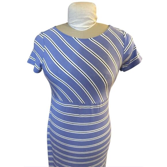 J. Jill Multidirectional Stripe Maxi Dress Sz. XS Stretchy - Picture 6 of 8